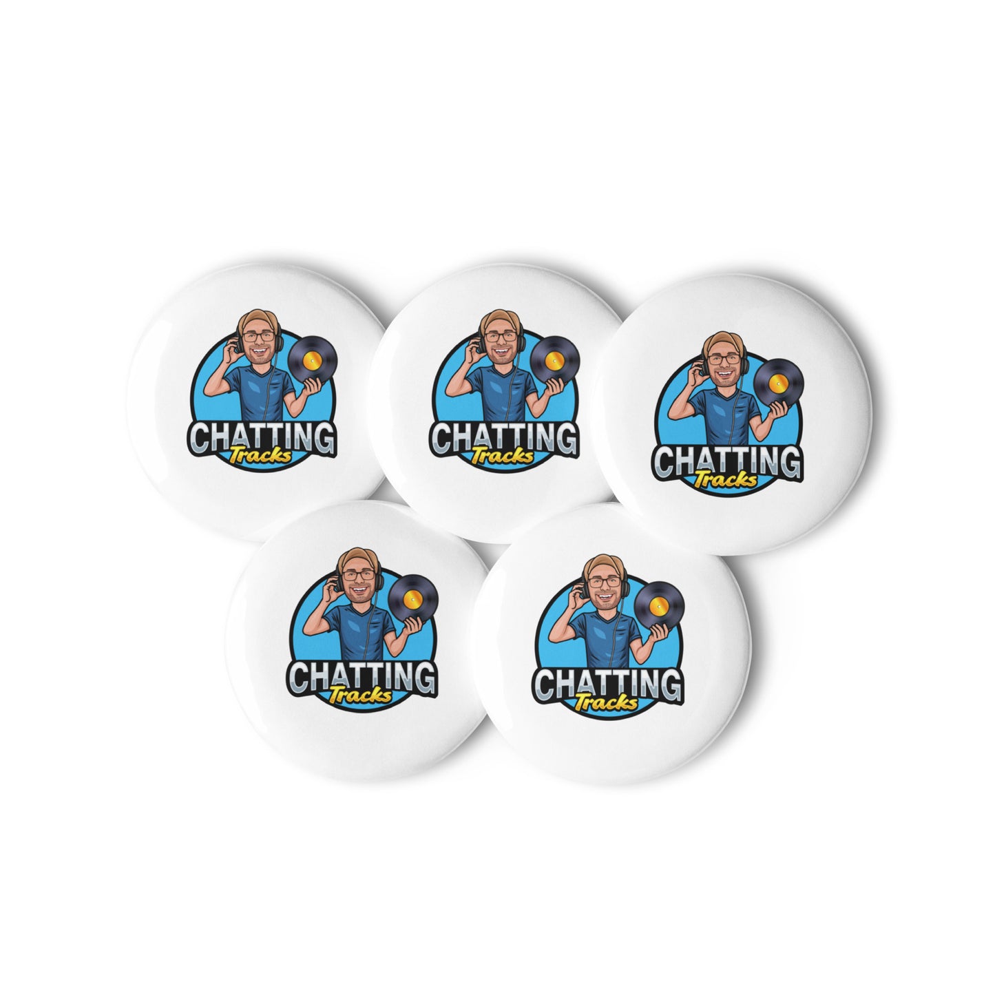 Set of pin buttons