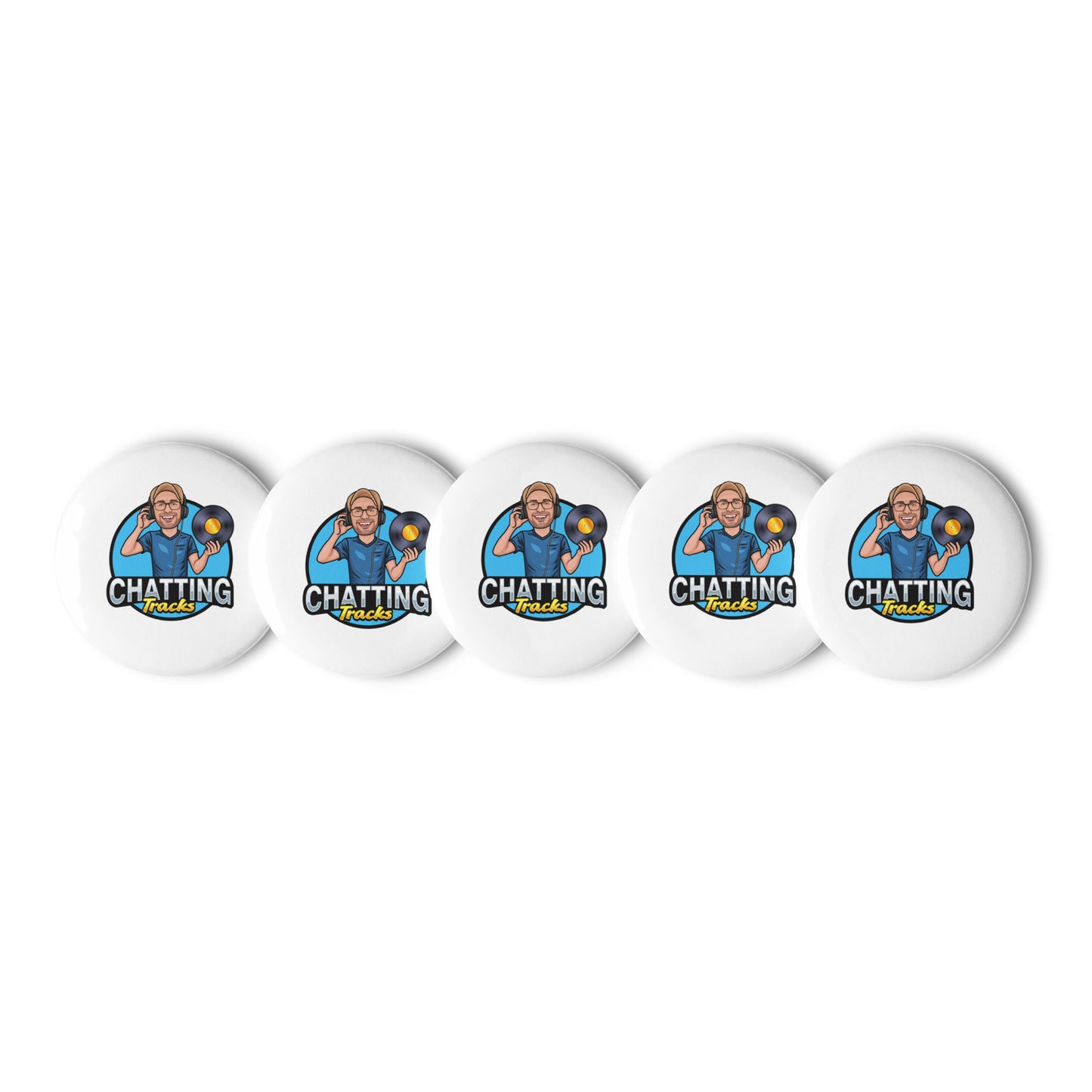 Set of pin buttons